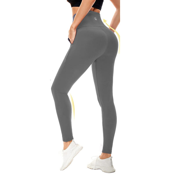 PopFit grey Jane leggings with pockets