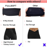 Fullsoft Black 2 Pack Womens Leggings High Waisted Tummy Control Yoga Pants