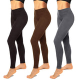 Fullsoft 3 Pack Womens Leggings High Waisted Yoga Pants